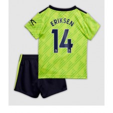 Manchester United Christian Eriksen #14 Tredjedraktsett Barn 2022-23 Kortermet (+ korte bukser)